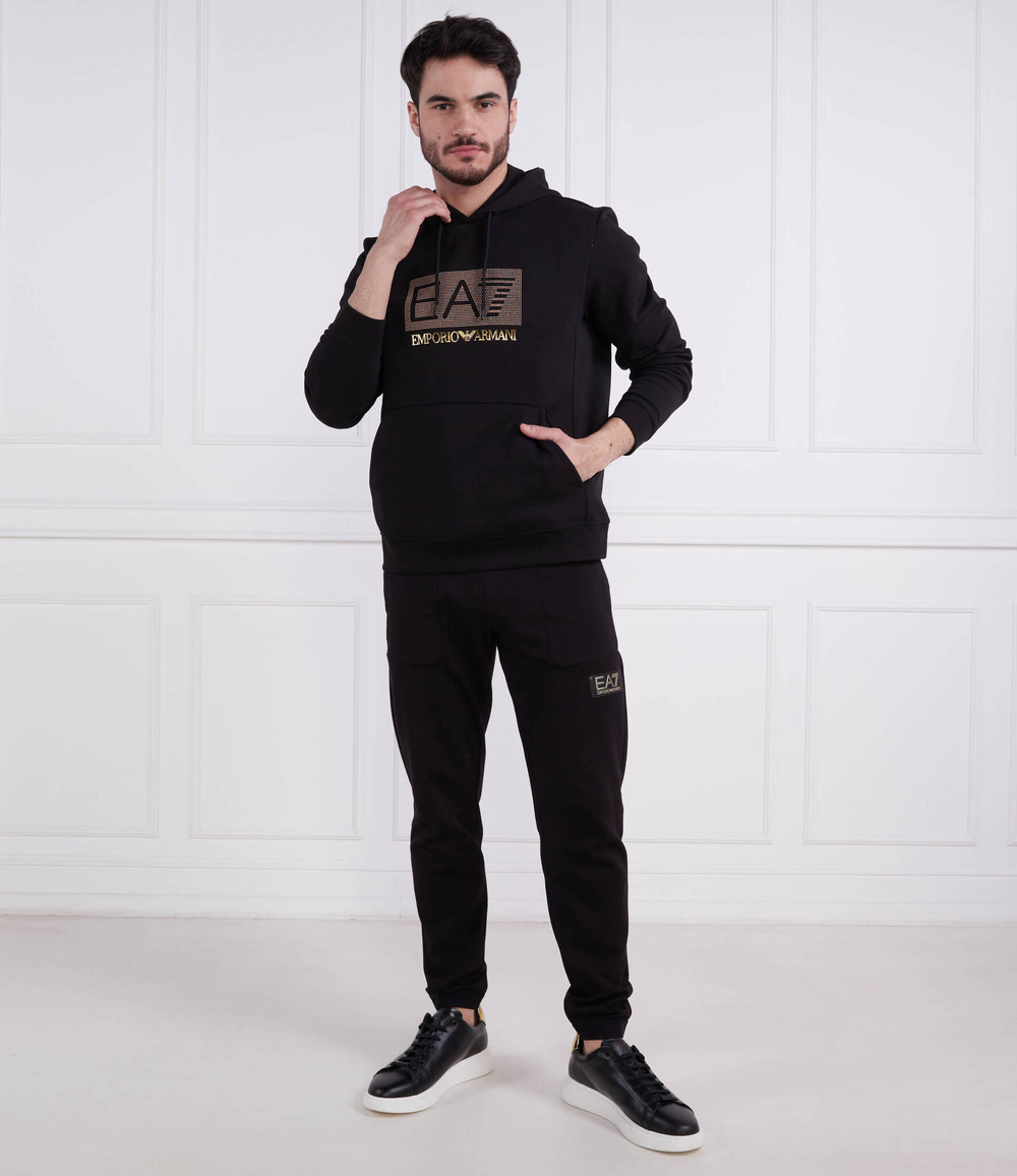Худи EA7 - черный(3RUM08 PJARZ)