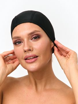 Шапочка для плавания лайкровая Sargan Классика унисекс черная