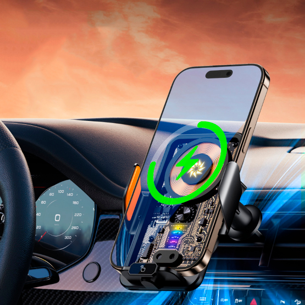 Автомобильный держатель с беспроводной зарядкой "Car Charger", 66W
