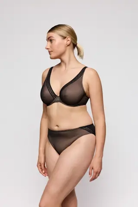 PRIMADONNA Twist Cools Бюстгальтер с глубоким V-образным вырезом, средняя степень подкладки, черный