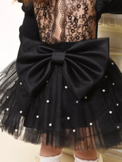 Юбка-пачка фатиновая с бусами