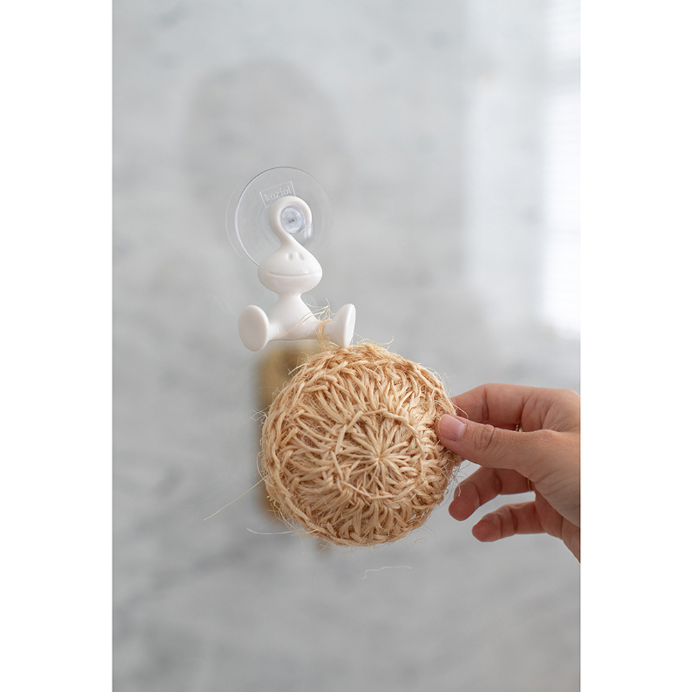 Крючок для душа настенный moritz, organic, молочный