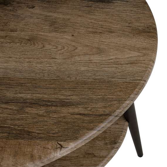 Стол журнальный BeautyStyle 29 дуб крымский состаренный/эбеновое дерево