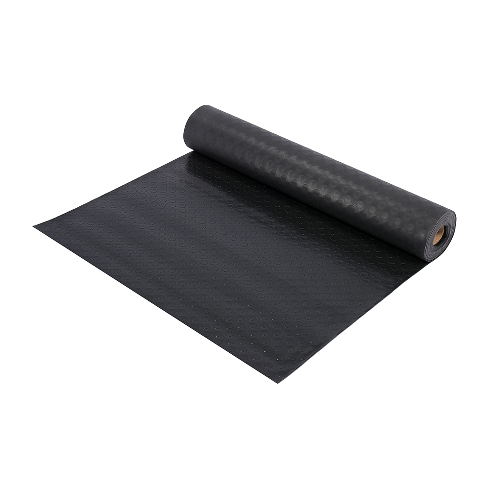 Коврик-дорожка против скольжения Vortex ПЯТАЧКИ 90*1000*0,24см, черный