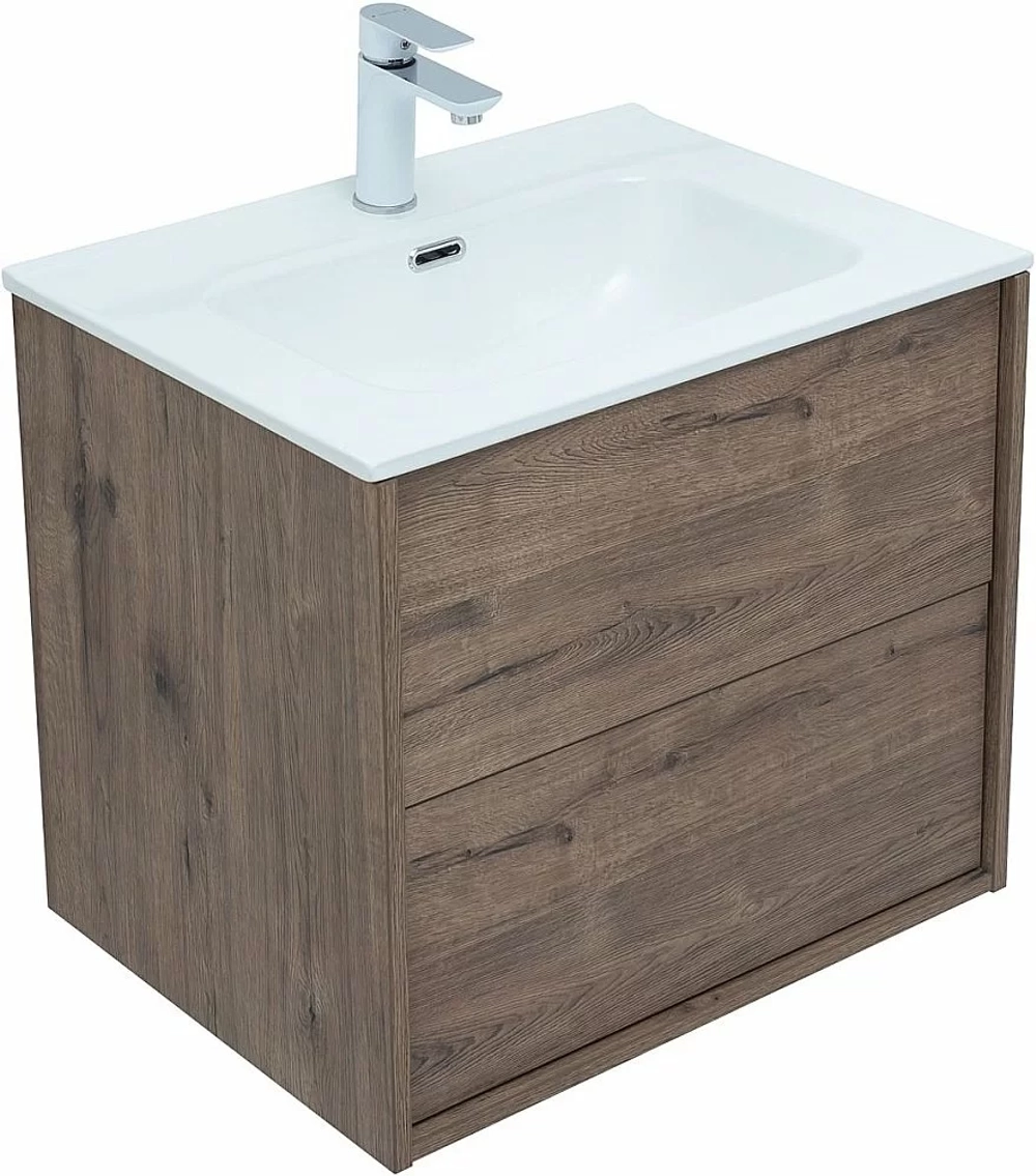 Тумба с раковиной Aquanet Lino 287541 60 (Flat) дуб веллингтон