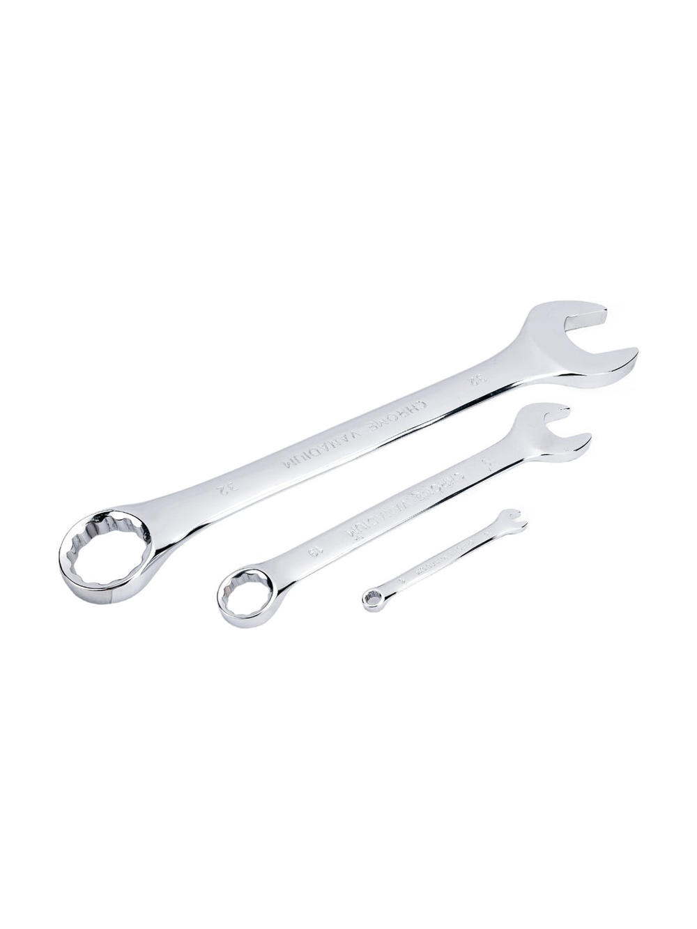 Набор комбинированных ключей Gigant 6 - 32 мм, 25шт., полированный хром, Сталь Cr-V, 6-32мм, GDWSP-25