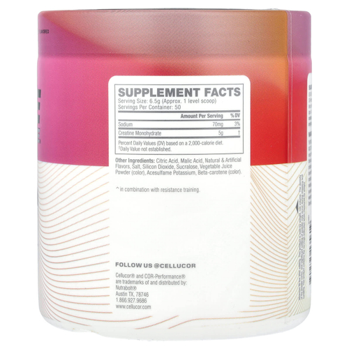 C4 / Cellucor, COR-Performance®, креатин, фруктовый пунш, 325 г (11,5 унции)