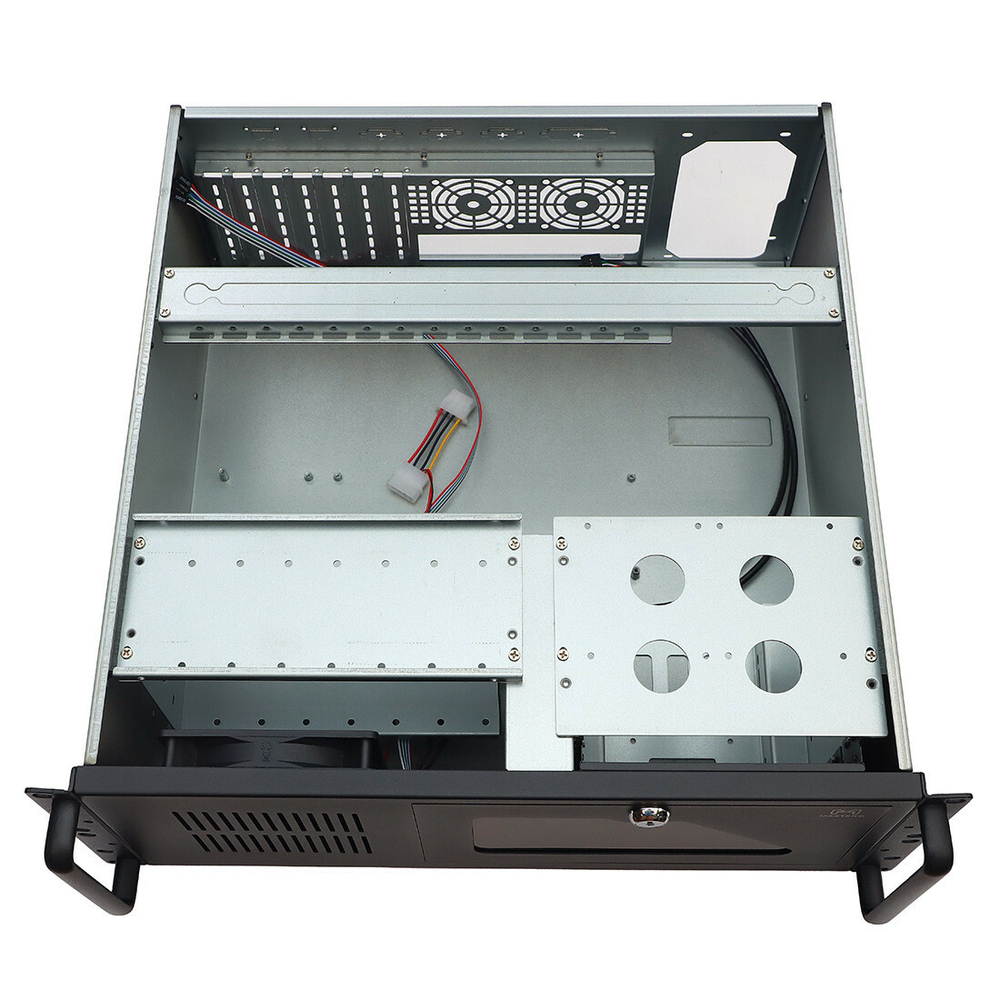 Серверный корпус Mastero 4U450, 4U, ATX, Без БП, чёрный (MST-4U-450)