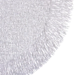 Салфетка на стол 38см «Гранада» плетеная, цвет серебро