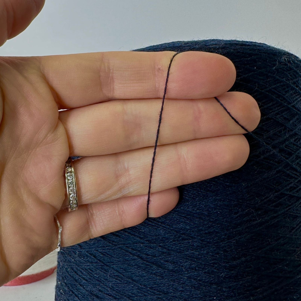 BABY CASHMERE - Loro Piana; 100% baby кашемир; 1300м/100гр, (2/26); col. C452 9905, цвет: черно-синий; S702