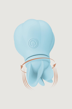 Adrien Lastic Caress Blue - Стимулятор клитора и интимных зон тела с 5 насадками