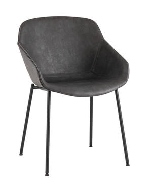 Стул Ashby экокожа серый