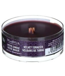 Бархатистый табак, ароматическая свеча мини, WoodWick