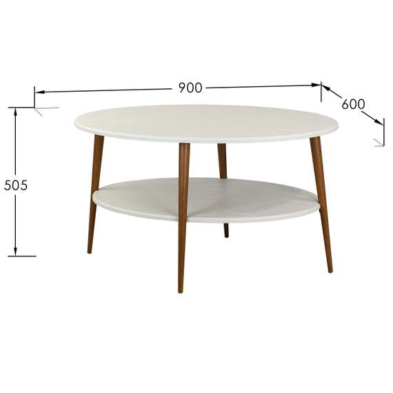 Стол журнальный BeautyStyle 29 белый/бук