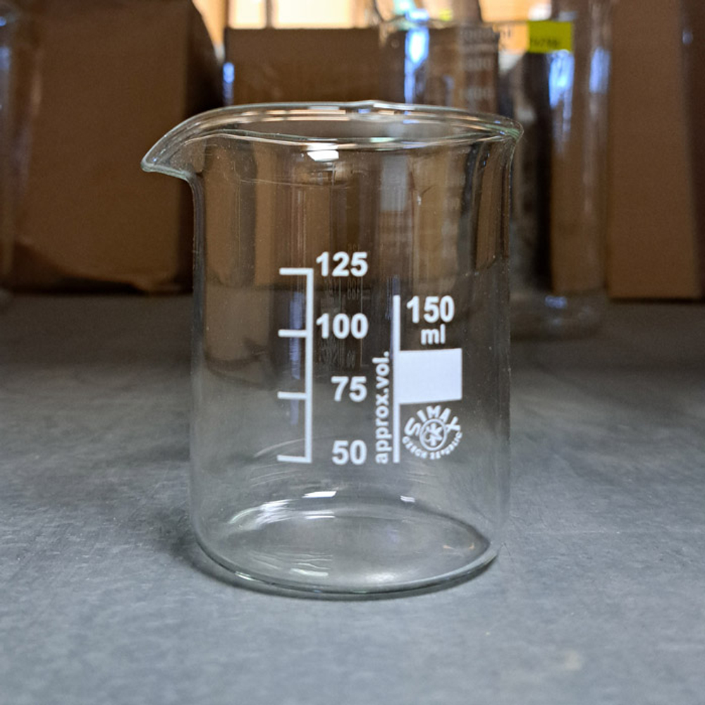 Стакан лаборат. низкий 150мл с дел.,Чехия,cat.N155 (417010150), 1шт.