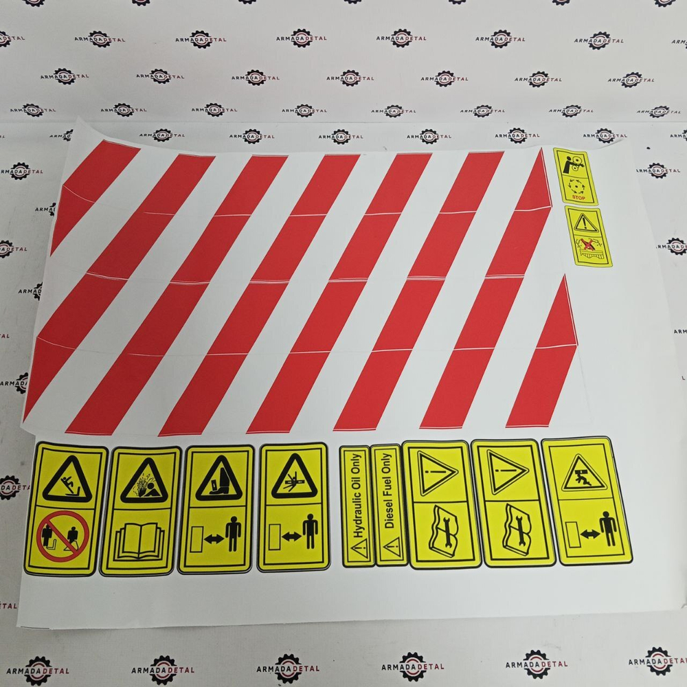 Комплект наклеек "JCB 3CX Super" | Аналог