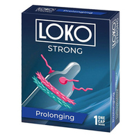 Стимулирующая насадка на пенис 19см с продлевающим эффектом Sitabella Loko Strong 1453