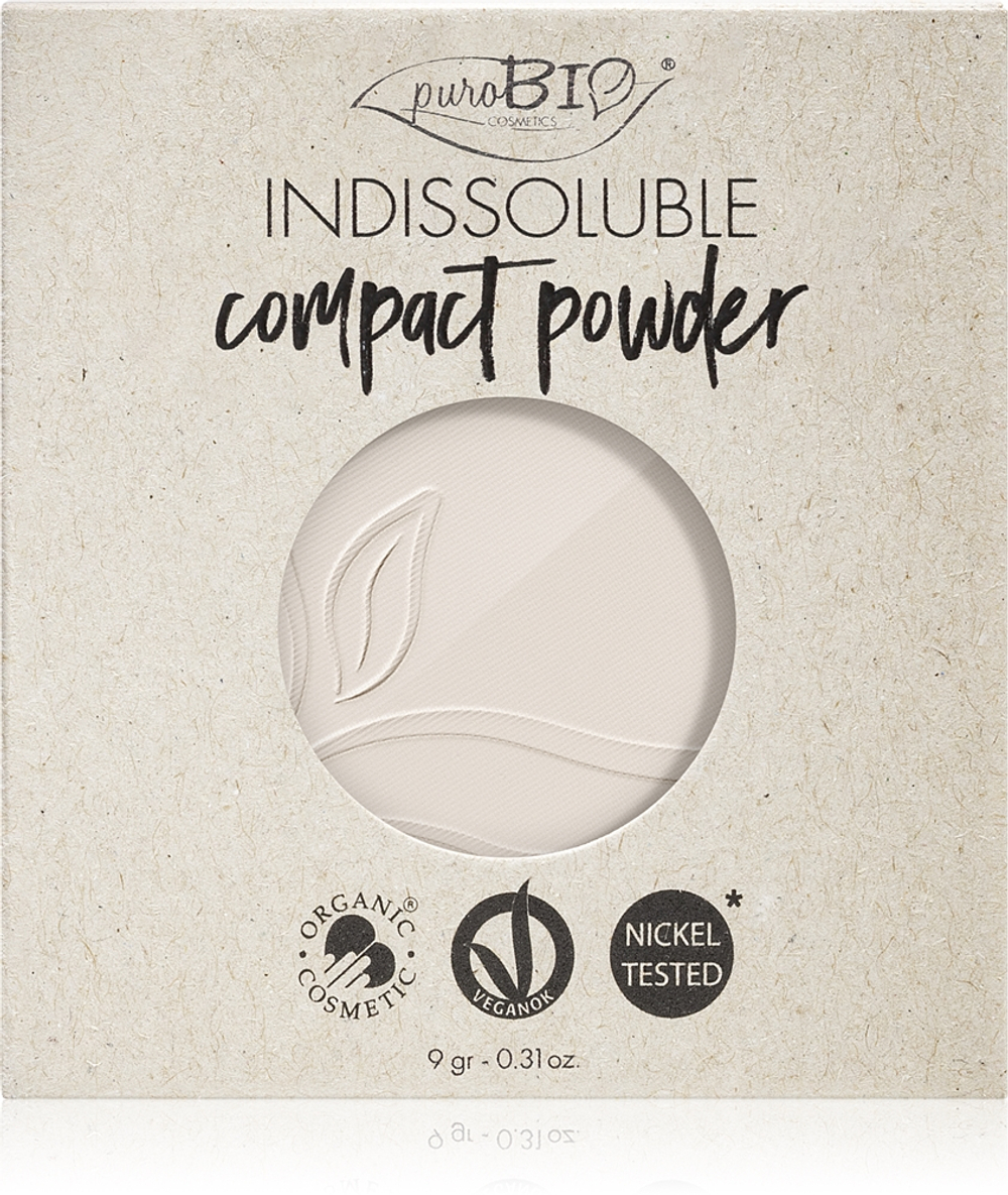 puroBIO Cosmetics Indissouble - Пудра в компакте наполнение оттенок T00, 9 g