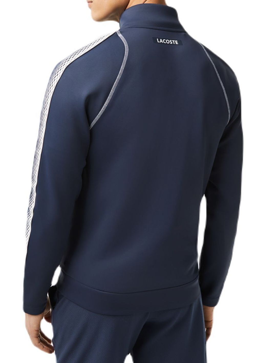 Мужская теннисная кофта Lacoste Tennis x Daniil Medvedev Zipped Sweatshirt - blue/white