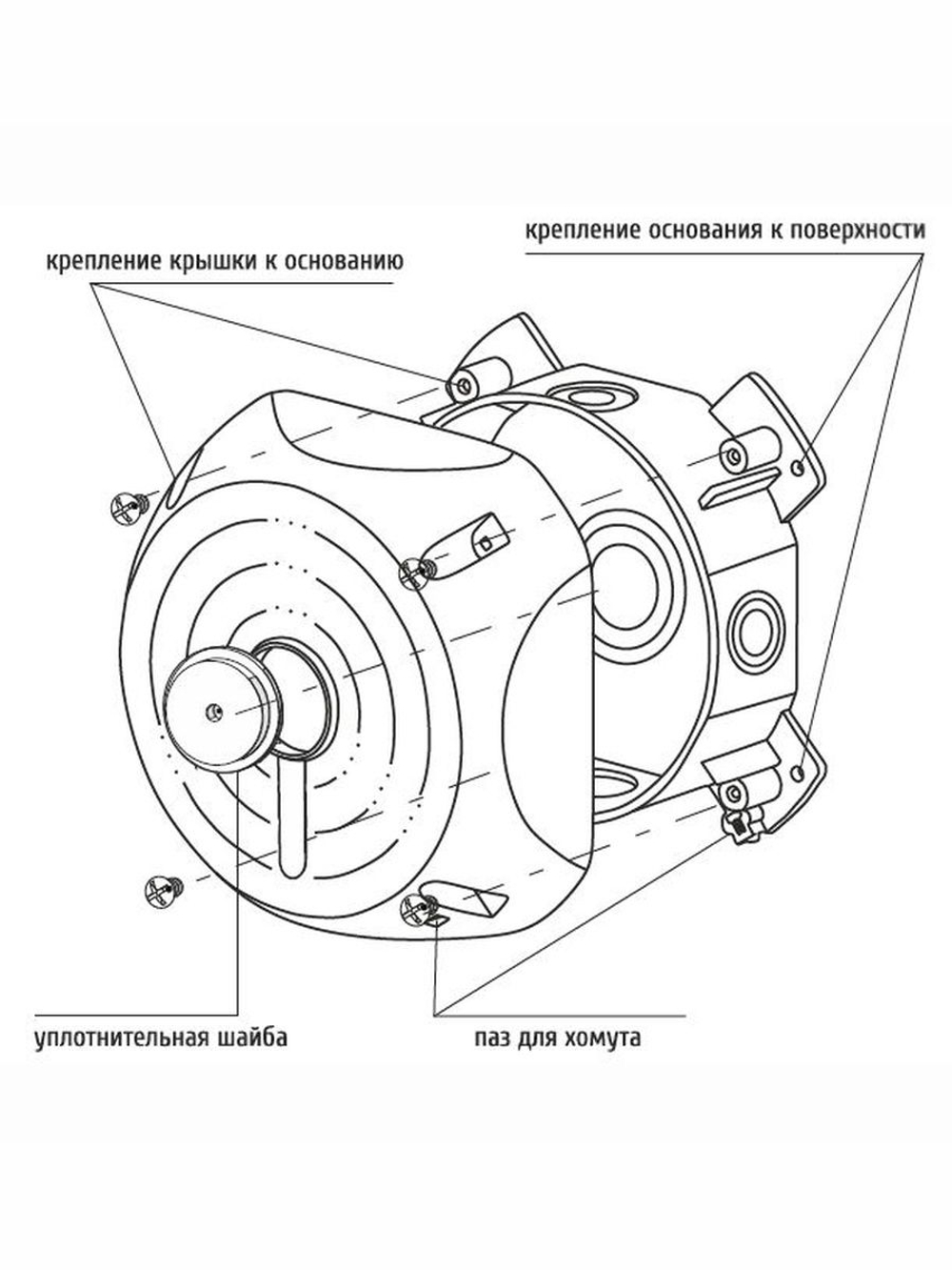 Коробка монтажная TSi-JB06