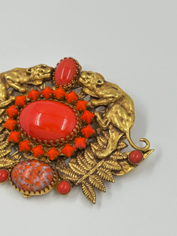 Брошь с пантерами Askew London