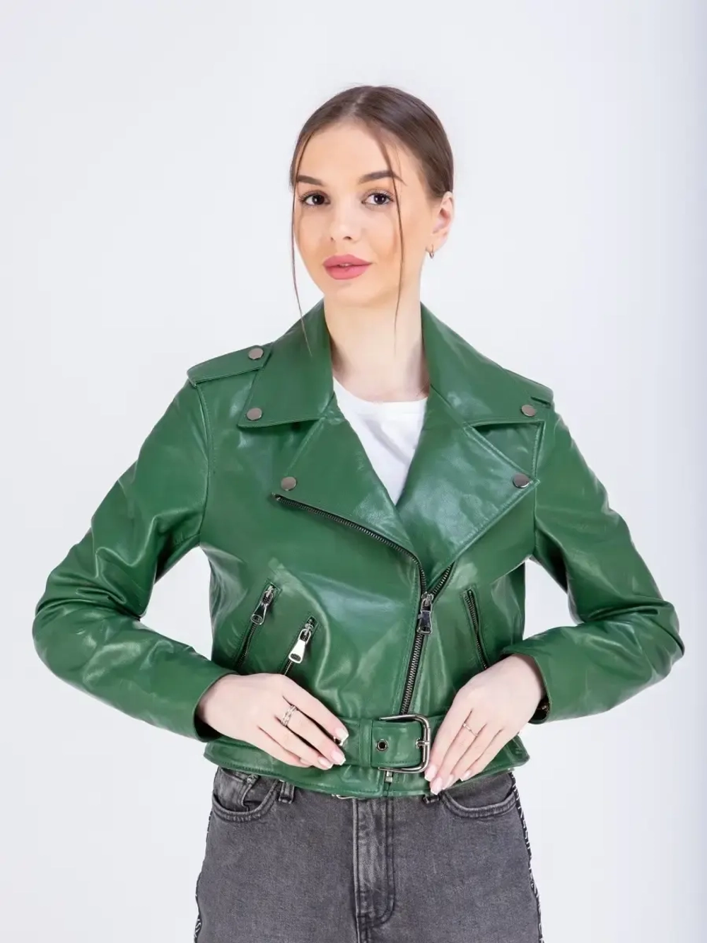 Косуха женская натуральная куртка кожаная Турция