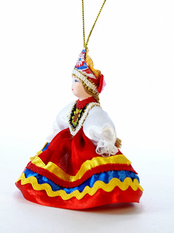 Кукла-подвеска в русском костюме Плясунья