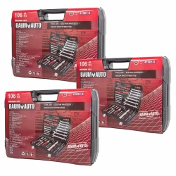 ( 3 K-T ) Набор инструментов 106пр. 1/4'' 1/2'' (6гр.)(5-32мм) Baum Auto BM-41061-5 ( 3 K-T )
