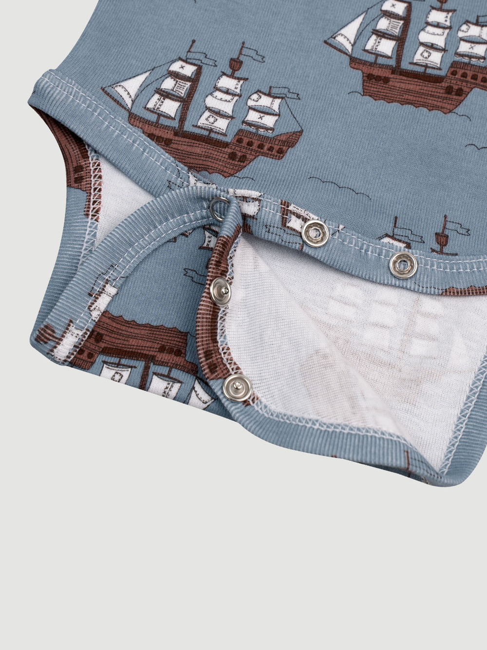 Боди Mjölk Морской бой с длинным рукавом