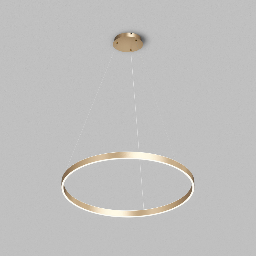 Светильник подвесной RAYDIA, 40 Вт, 3000–4000К, ?600?1500 мм, металл+акрил, матовое золото, свет вве