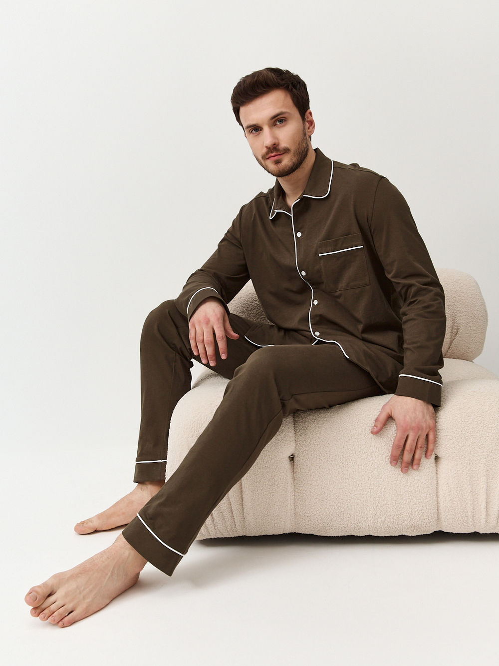 Пижама мужская Ihomewear Classic Men Khaki