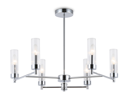 Светильник подвесной LH55151/6 CH/CL хром/прозрачный E14/6 max 40W D675*520