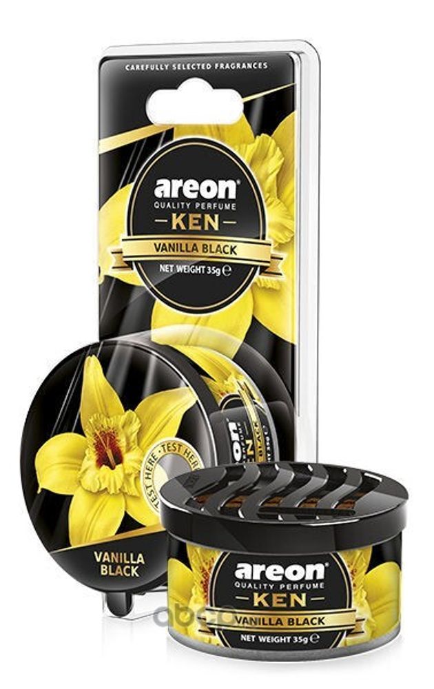 Ароматизатор на панель  KEN BLISTER  Ванила Блэк (AREON)