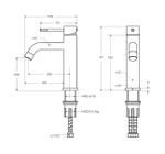 Cмеситель для раковины CEZARES RELAX-LS1-IN с донным клапаном