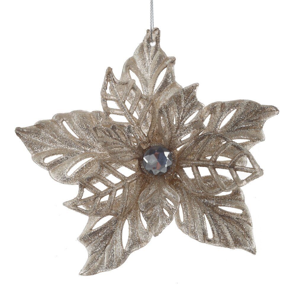 GAEM Украшение новогоднее "Пуансеттия", L14 W4 H14 см, 4в.