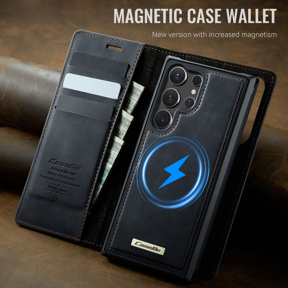 Чехол-кошелек CaseMe 2 in 1 MagSafe Samsung Galaxy S23 Ultra