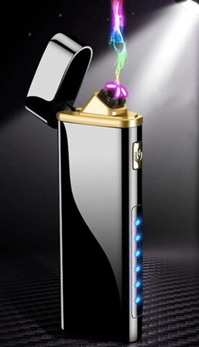 Зажигалка кремниевая черная