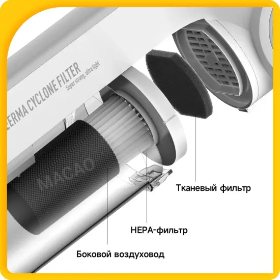 Вертикальный пылесос Xiaomi Deerma Vacuum Cleaner DX700, белый