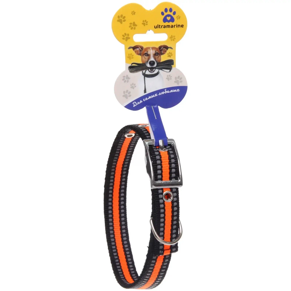 Ошейник для собак 2*48см «Дружок-Солнечный оранжевый» Ultramarine