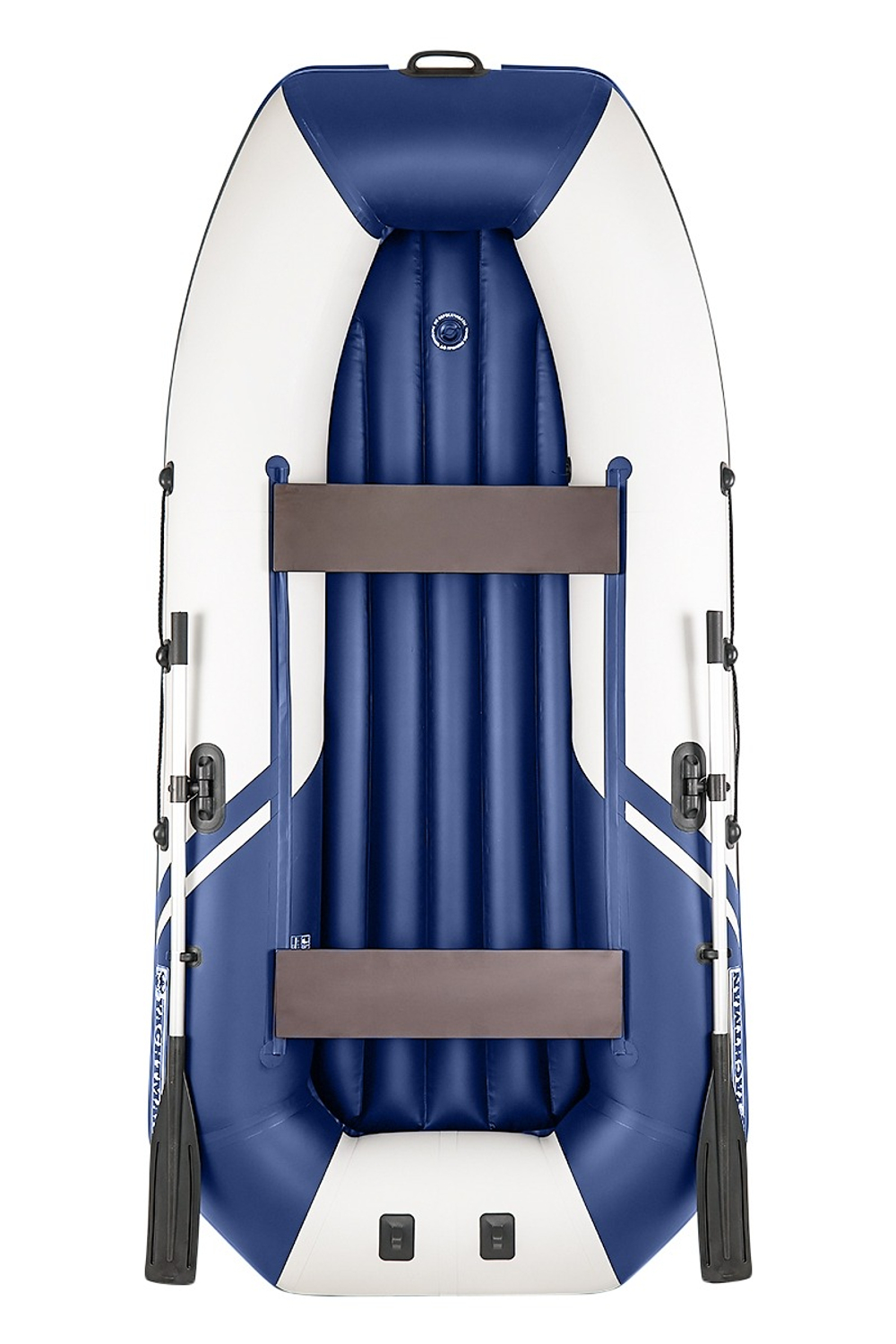 YACHTMAN-280 МНД НАДУВНОЕ ДНО (Яхтман) белый-синий (лодка ПВХ с усилением)