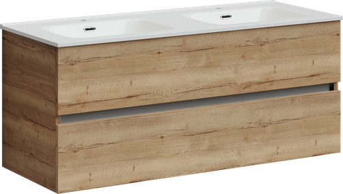 Тумба с раковиной Sancos Urban, 119 см., ламинат коричневый, UR120-2EG