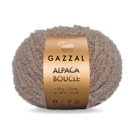 Пряжа для вязания Alpaca Boucle 124 Gazzal