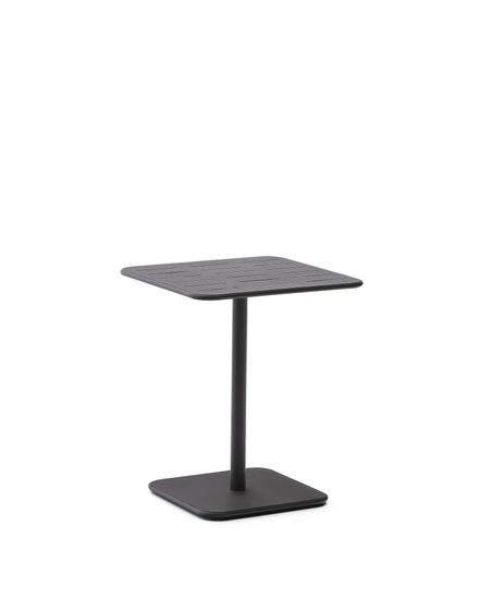 Уличный стол Brai из темно-серой оцинкованной стали 70 x 70 см