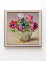 Картины на стену интерьерная на холсте 4 шт, 23*23 см