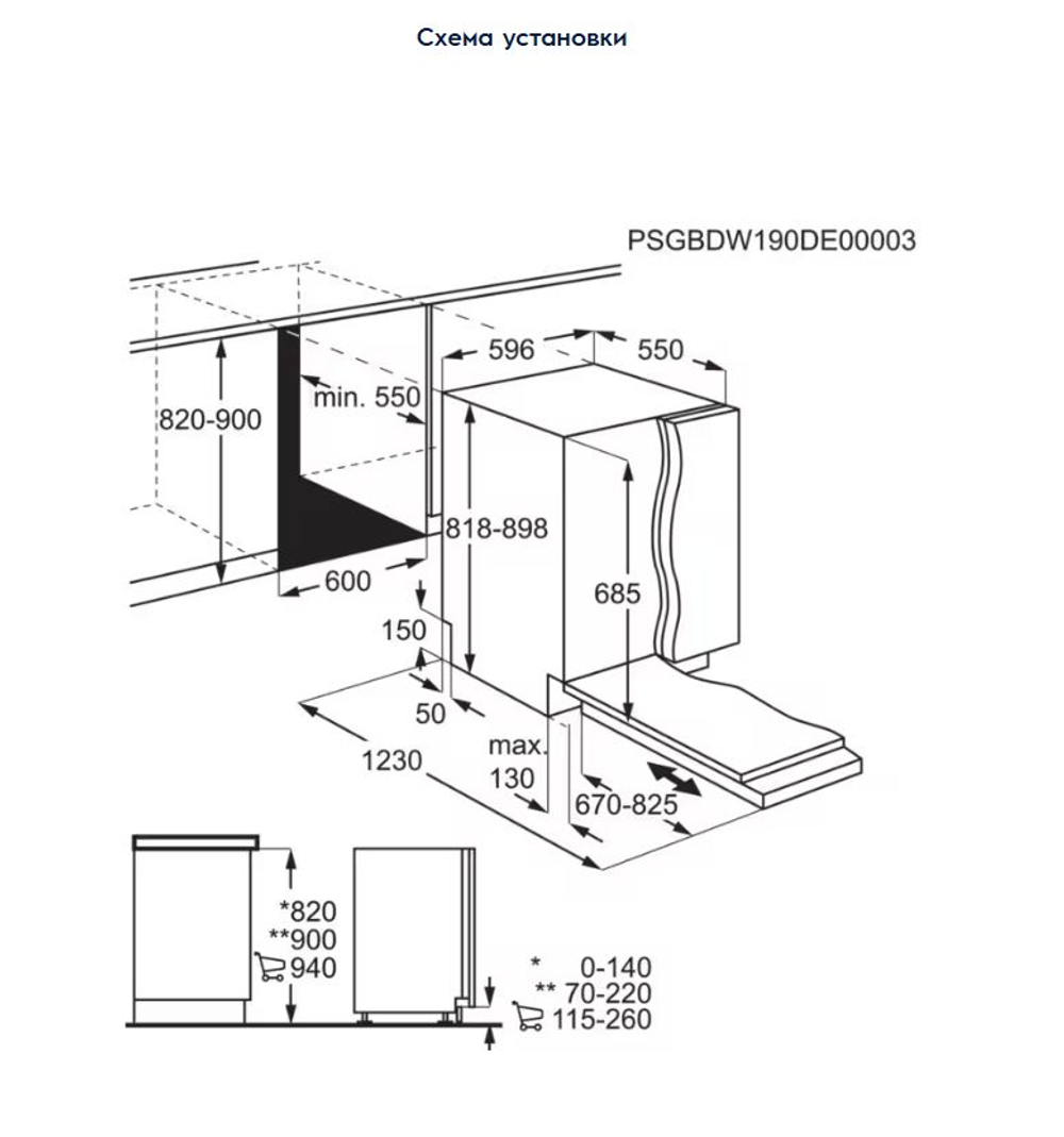 Встраиваемая посудомоечная машина Electrolux EEZ69410W