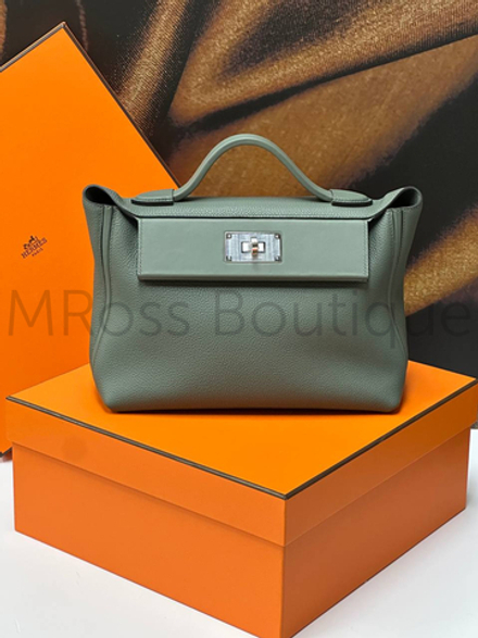 Женская сумка Hermes цвета хаки