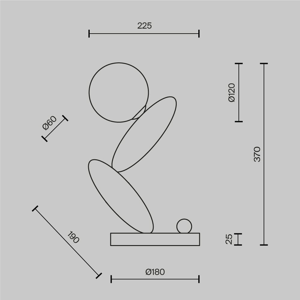 Настольная светодиодная лампа Maytoni Resonance MOD482TL-L6C3K