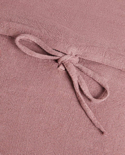 ZARA HOME ЛЬНЯНОЙ ЧЕХОЛ ДЛЯ ДЕКОРАТИВНОЙ ПОДУШКИ, БОРДОВЫЙ