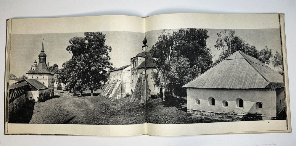 Памятники  древнерусского  зодчества Кирилло-Белозерский монастырь.  М.В. Дмитриенко, альбом 1969г.
