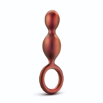 Коричневый анальный стимулятор Duo Loop Copper Anal Plug - 13,3 см. (Цвет: коричневый)